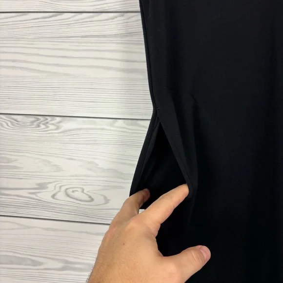 SPANX Black V-Neck Sleeveless Mini Dress Size Small - Picture 6 of 8